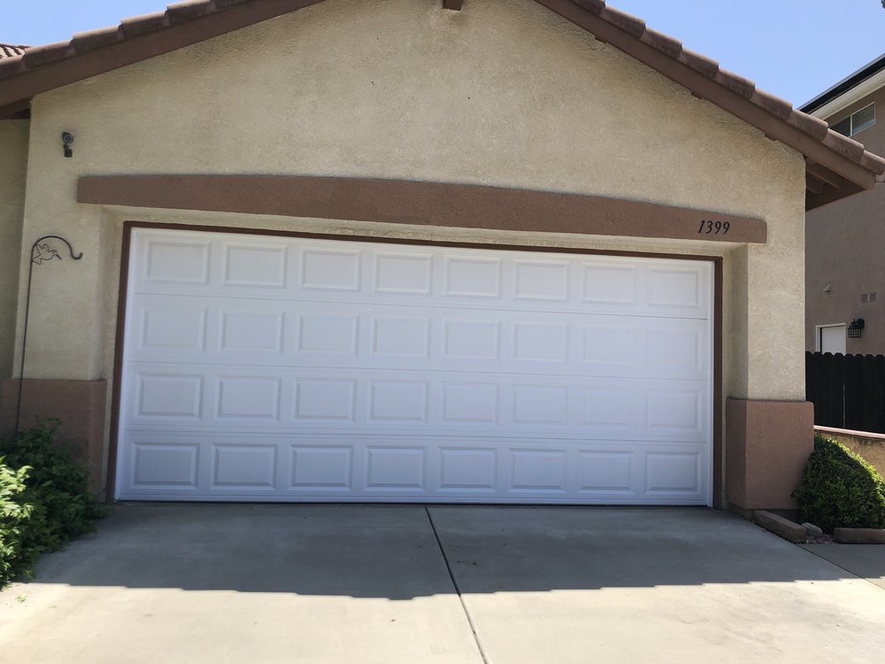 After photo of restored garage door